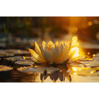 Lotus Flower Canvas on Canvas